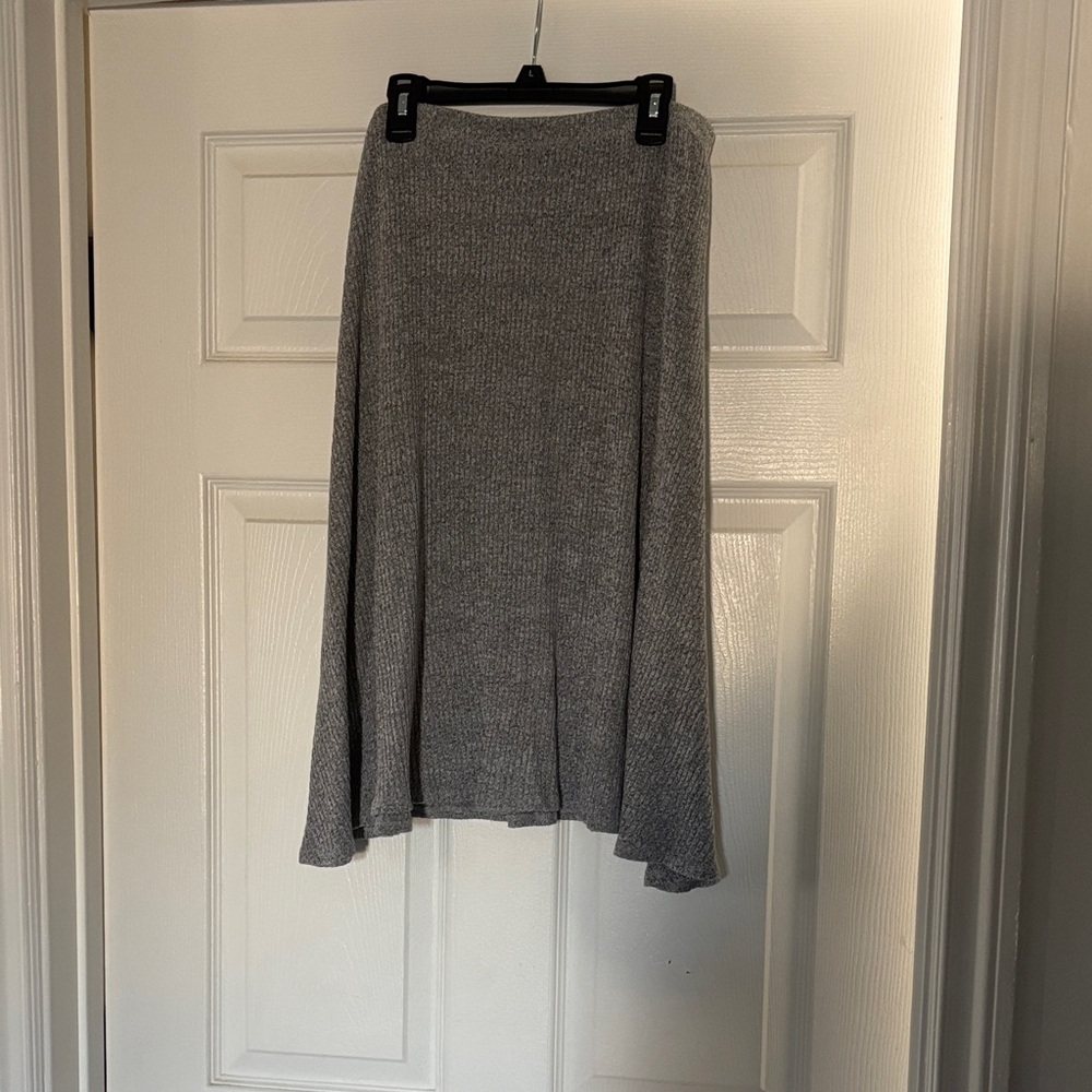 Abound Heather Gray A-Line Skirt